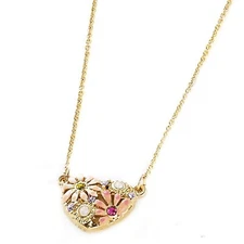 Park Lane " DAISY " E HOLLYWOOD RED CARPET NECKLACE - Gold w/ SWAROVSKI - Dainty