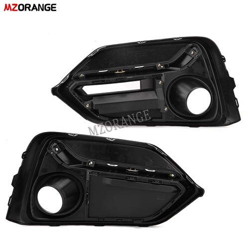 Front Pair Bumper Fog Light Grille Cover For Honda Civic 2016-2021 Si 4DR Sedan - Picture 6 of 24