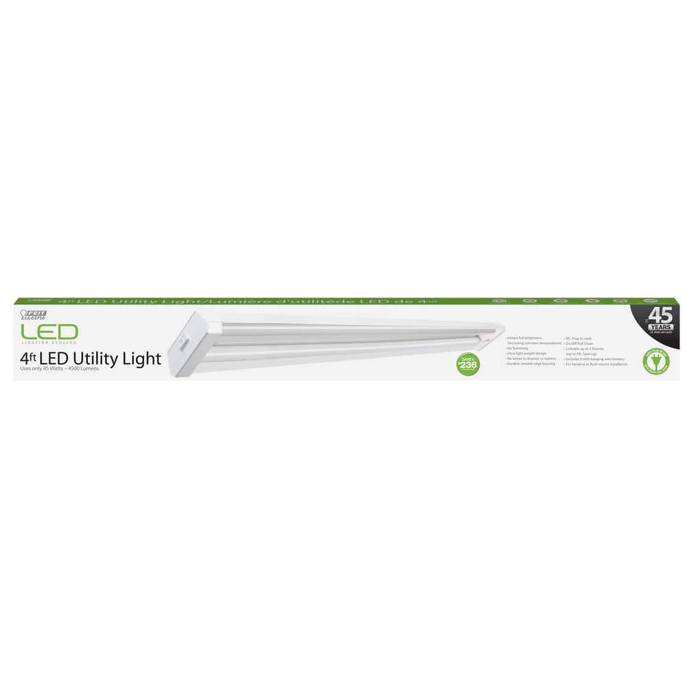 Feit Electric Shop Light Integrated LED 4 ft. Length x 4000K Cool