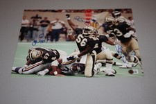 NEW ORLEANS SAINTS RICKEY JACKSON, SWILLING, JOHNSON SIGNED 11X14 PHOTO BECKETT