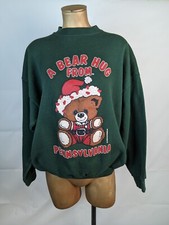 VTG Ugly Christmas Pennsylvania Bear Hug Sweatshirt 50/50 XL