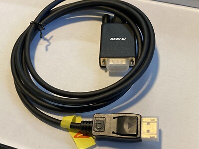 Benfei HDMI to VGA Black Data Cable TV Computer Video Audio Accessories