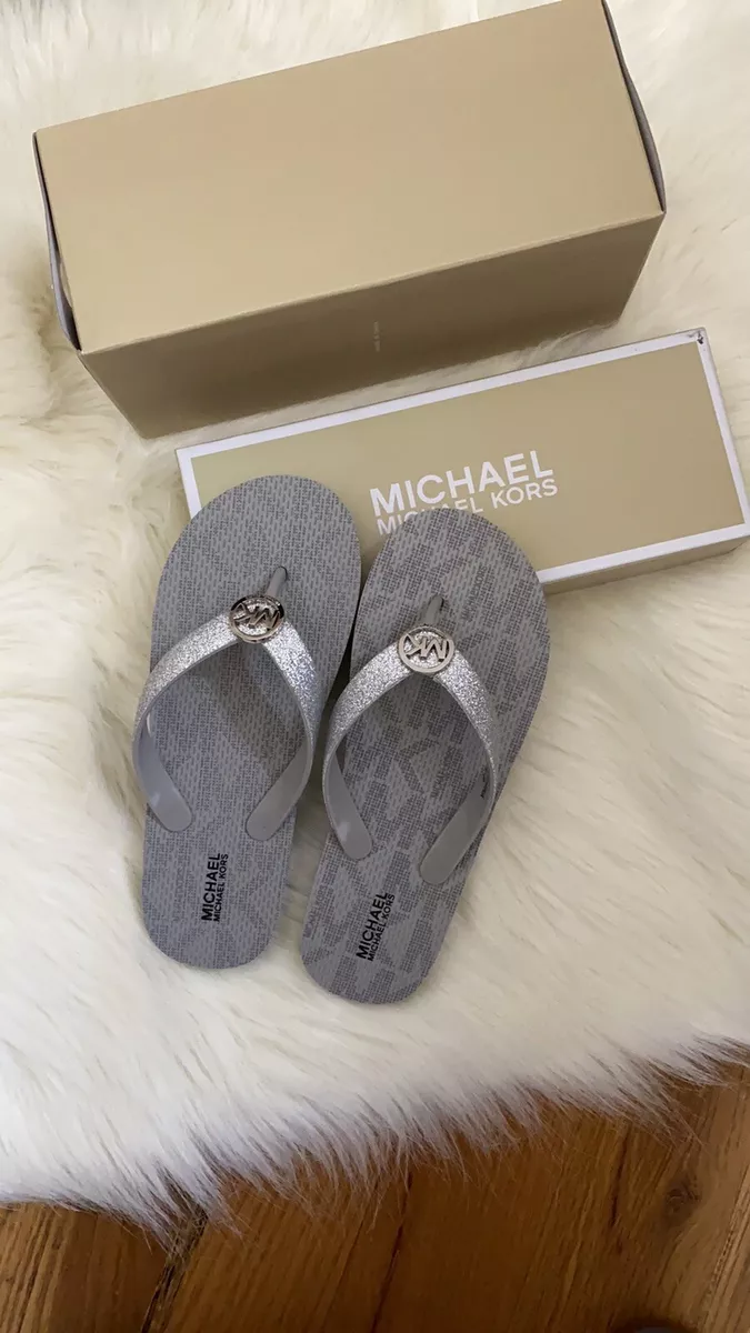 NWT Kids Michael Kors Flip Flop Sandals US 4 eBay