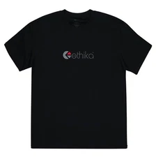 Brand New Mens Ethika Logo T-shirt Black