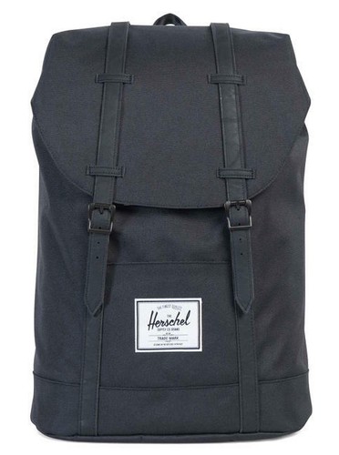 ZAINO Herschel retreat backpack black/black 10066-00535-OS | eBay