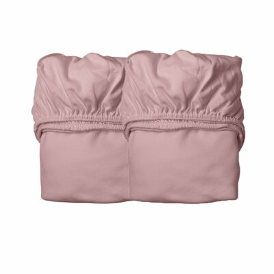 Leander Spannbetttücher für Leander Juniorbett + Luna Babybett 140cm -dusty rose