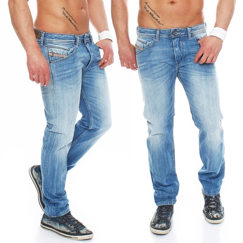 Diesel Belther 0827F Men's Jeans Pants Regular Slim Tapered | eBay