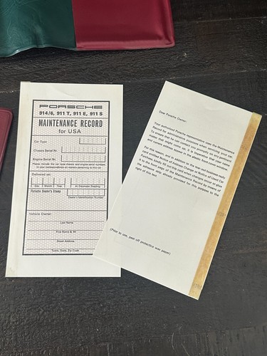 1970 Porsche 911 T 911T Owners Drivers Manual Set Original OEM Factory - Foto 8 di 19