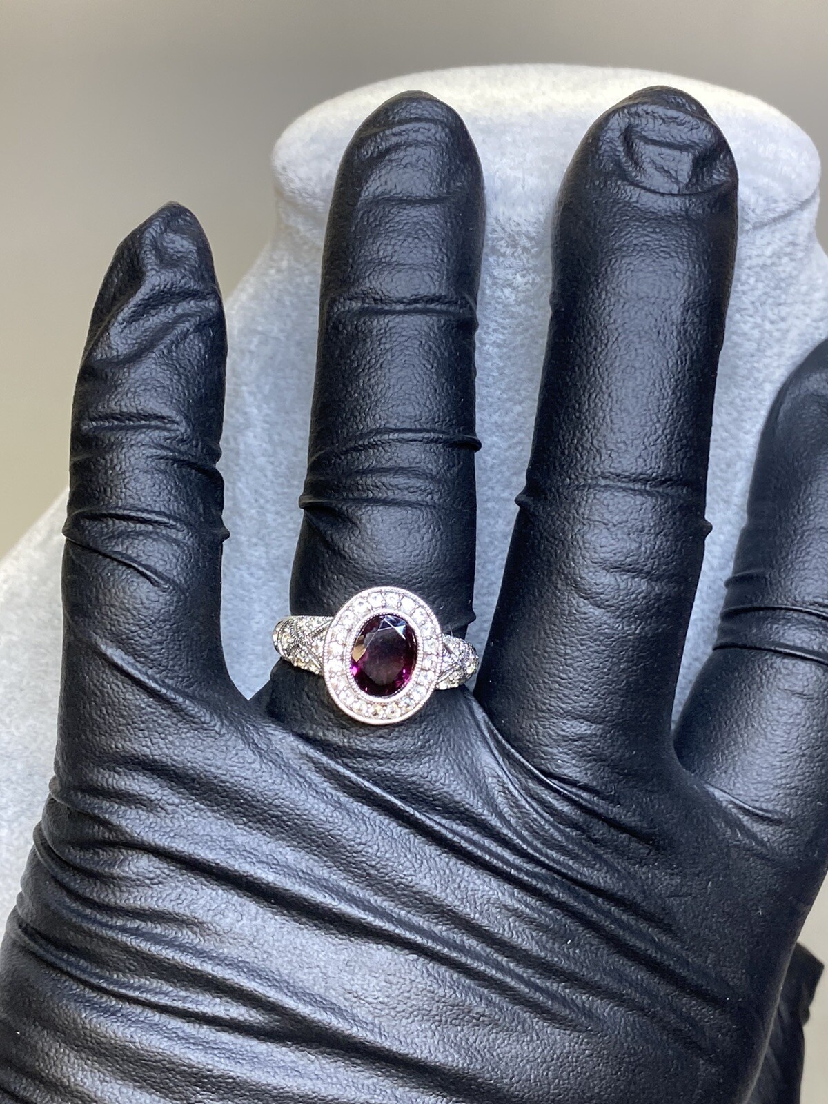 HSN QVC .925 Amethyst Rings Set Of Two | eBay