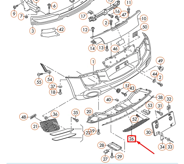 REJILLA CENEFA TRASERA AUDI R8 42 NUEVA - CENTRAL 420807925A ORIGINAL Foto 4 de 4