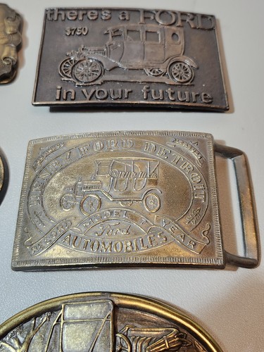 Gürtelschnallen Henry Ford Model T Portland Swapnm goldfarbenes Metall 5 Stück - Bild 3 von 11