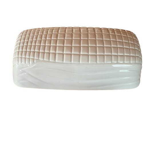 Cordon Bleu Covered Butter Dish White 2 PC Lid Corn on Cob BBQ Dinner - Picture 7 of 12