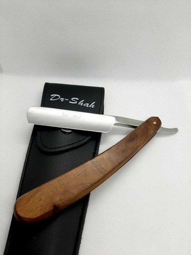 Regalo de 2 cuchillas de afeitar clásicas para hombres juego afeitado húmedo pinza pasta Solingen - Imagen 5 de 5