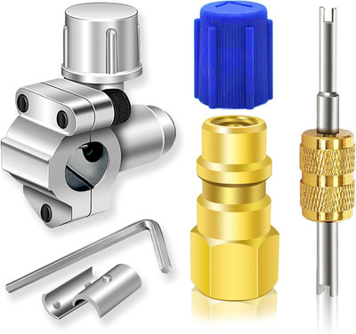 A/C Retrofit Valve Kit-Refrigerant Set, Silver/Gold--1 pack