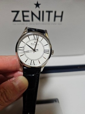 ZENITH Elite Heritage Ultra Thin Automatic Watch White Dial Round Box Instructio