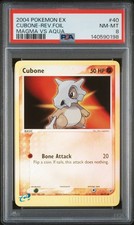 2004 POKEMON EX TEAM MAGMA VS TEAM AQUA #40 CUBONE-REVERSE FOIL PSA 8 on eBay