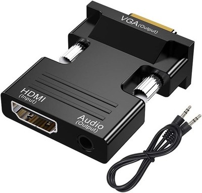 HDMI zu VGA Adapter mit 3.5mm Audiokabel, 1080P Konverter
