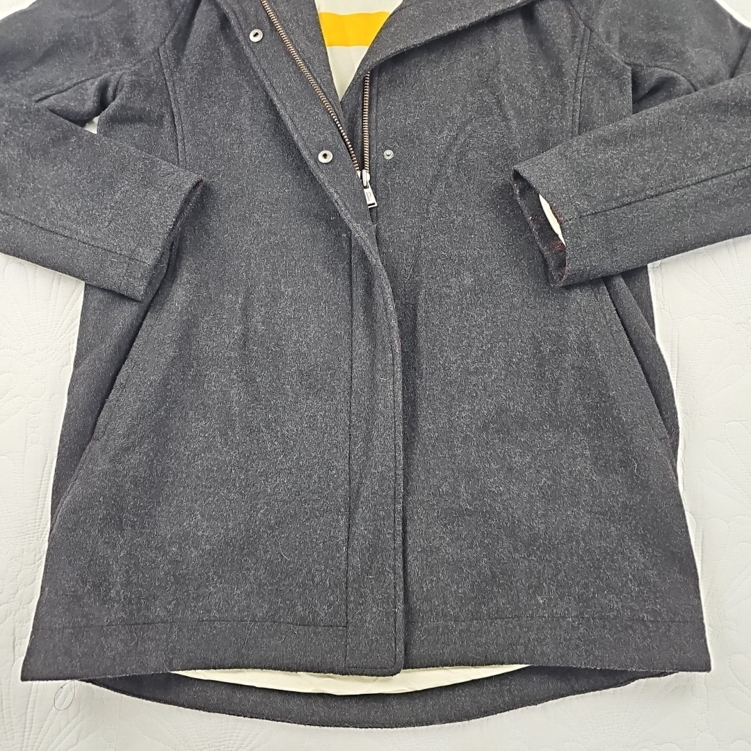 Pendleton Womens Gray Wool Collared Full Zip Jack… - image 2