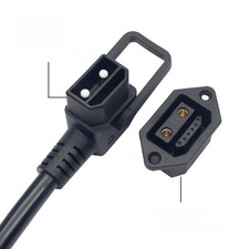 40A Ladesteckdose mit 2 Strom + 6 Datenpins fr E-Bike und Roller Einsatz