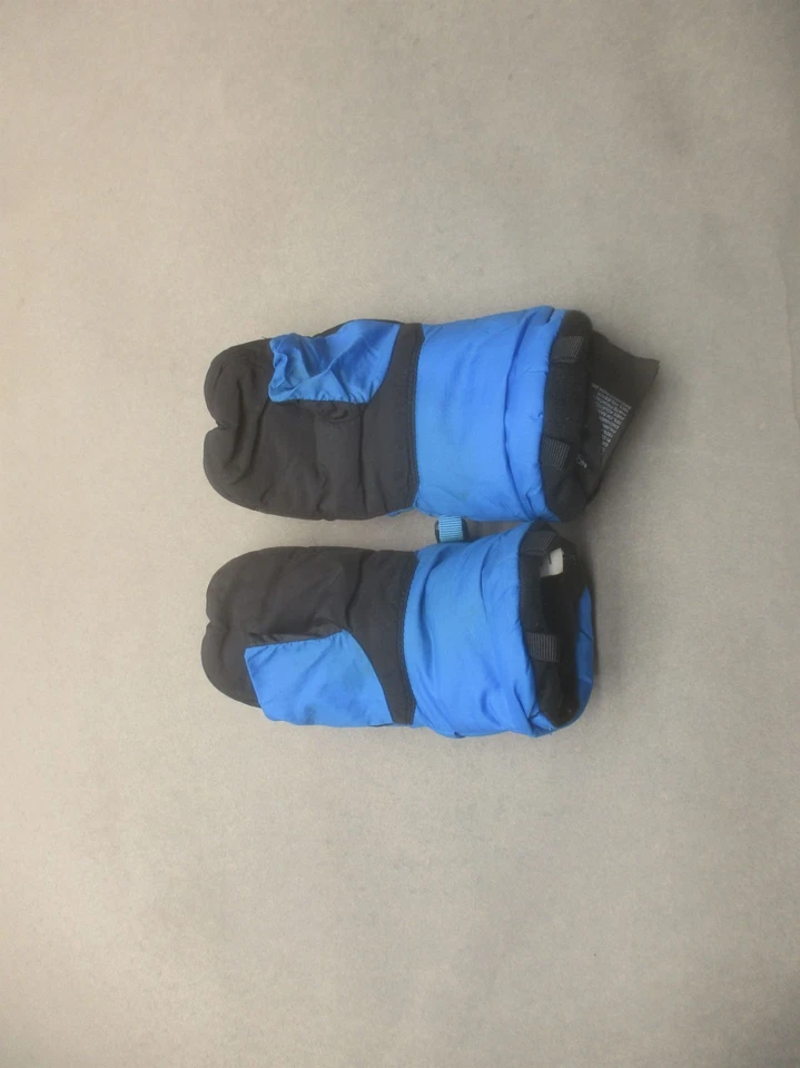 The North Face 尺码 XS (3T) 男孩蓝色标志内衬暖户外连指手套 9i — 第 3/4 张图片