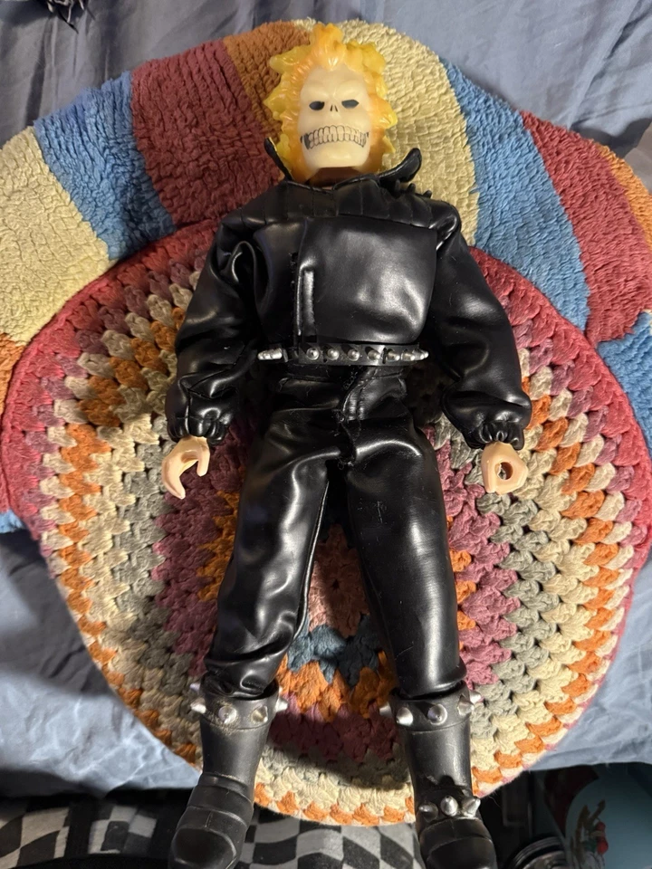 Figura de acción ToyBiz 1995 vintage Marvel Ghost Rider Johnny Blaze Foto 3 de 3