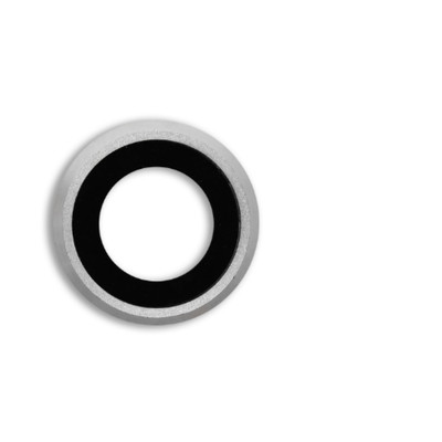 iPhone 6 / 6S Kamera Glas Linse mit Rahmen Camera Lens Silber