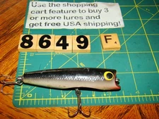 V8648 F BAGLEY POP N B BALSA WOOD FISHING LURE