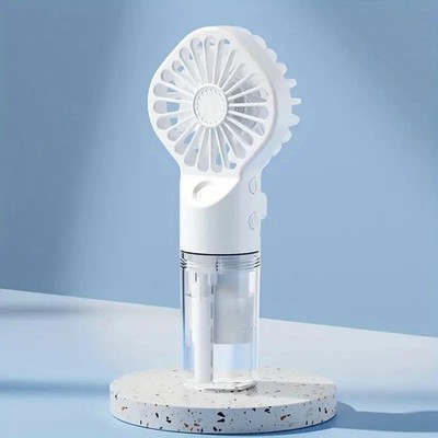 Handheld Mist Fan With Water Humidifier Cooler Rechargeable Mini Hand Spray Fans