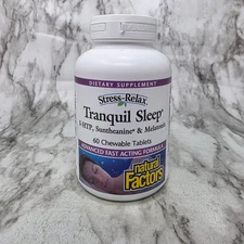 Natural Factors Stress-Relax Tranquil Sleep 60 Tablets Exp 02/2028
