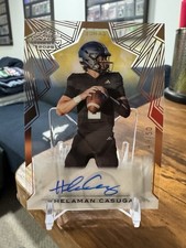 Helaman Casuga 2025 LEAF TRINITY FOOTBALL Top QB Clear Prospect RC Auto #/50