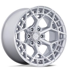 Fc873 Charger 6 Fuel Wheels 17x9 Gloss Slvr With Machined Rims 6-lug 4pcs C3