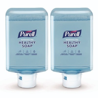 PURELL HEALTHY SOAP Clean Release Refill, ES10, 1200 mL, Fragrance-Free, 2 CT