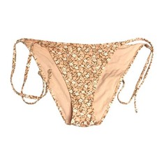 Aerie Bikini Bottom Cheeky String Ties Floral Brown Pink White XXL