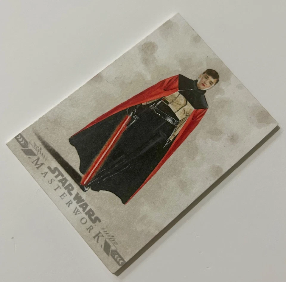 2022 Topps QI’RA Crimson Dawn Star Wars Masterwork Angel Aviles Auto Sketch 1/1 - Image 4 of 4
