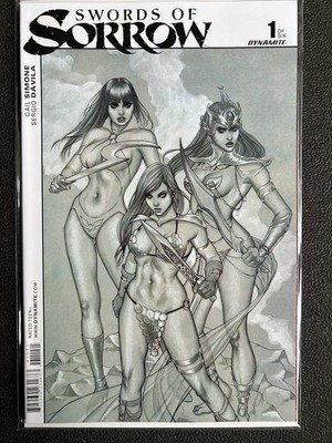 Swords of Sorrow #1  1:5 Jenny Frison Sketch Variant Cover O Dynamite  2015 NM