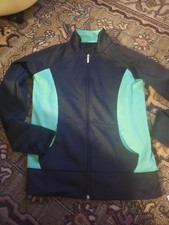 UNDER ARMOUR Women s Size Small Black Green Semi Fitted Jacket Hoodie Full Zip