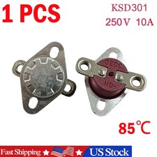 1Pcs KSD303 N.C 85 C Thermostat Temperature Thermal Control Switch 30A 250V