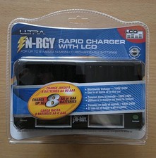 Ultra N-RGY 8 Slot AA-AAA LCD Rapid Battery Charger LCD Ni-MH Ni-CD 2500 mAh Car