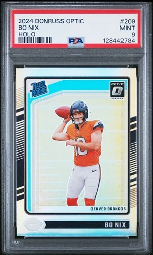 2024 PANINI DONRUSS OPTIC HOLO #209 BO NIX ROOKIE RC PSA 9