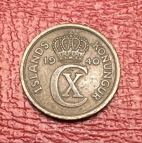 1940 🇮🇸 Iceland 2 Aurar Coin - Combined Shipping - Lot D9g