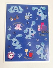 Vintage 1998 Blues Clues Sticker Sheet