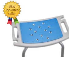 Non Slip Mat for Shower Stool, Shower Chair Pad with Adhesive Backing, Waterproo