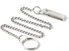 Pocket Chain Belt Clip Key Chain Accessory with 1.125 inch Split Ring, 19 inch C
