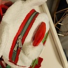 Loungefly Disney Parks Mickey Mouse Snowman Plush Mini Backpack White Red Green — photo 3