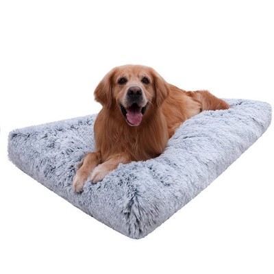 XXL Dog Bed Washable, Waterproof Large Crate Pad 48'', Jumbo Plush Pet Mats