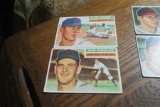 2) 1956 Topps StL. Cardinals baseball cards #309 Blasingame #336 Ellis Kinder