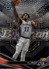 2022-23 Bowman University Best MJ Rice #48 Kansas Jayhawks 15K