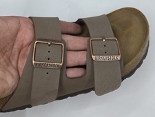 Birkenstock Arizona Bs Birko Flor Leather Mocca Color Regular Wide