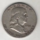 1951-P FRANKLIN HALF DOLLAR 50¢ PHILADELPHIA 90% SILVER COIN UNITED STATES MINT