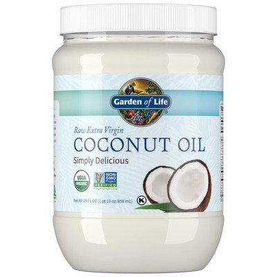 Organic Extra Virgin Coconut Oil 29 Fl Oz Unrefined Cold Pressed for Cooking ...